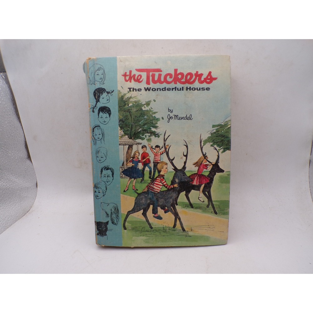 Vintage 1961 The Tuckers The Wonderful House Jo Mendel Whitman Hardcover Book
